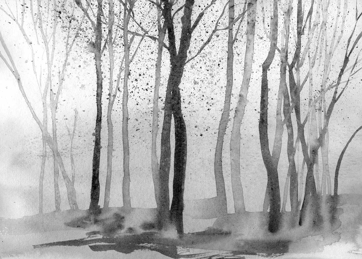 Sample - Zephyr - Custom Sized Wallpaper Mural (per m2) - Monochrome