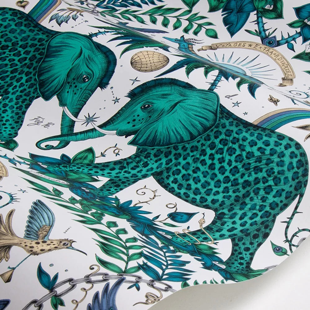 Sample - Zambezi Wallpaper - Green
