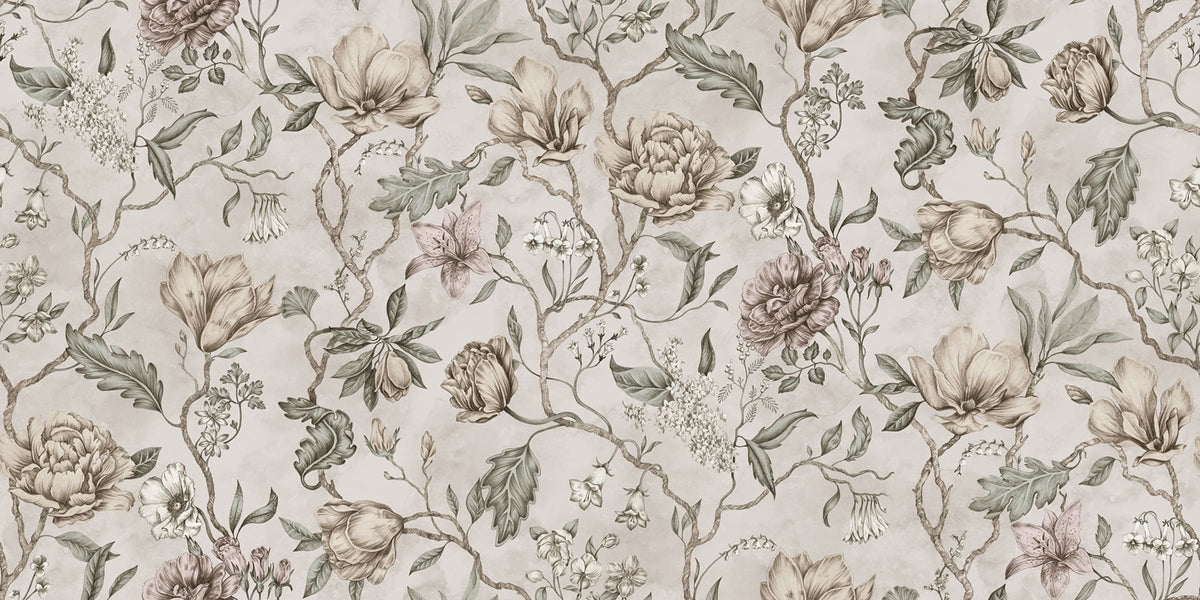 Sample - Belinda Mural Wallpaper - Pastel