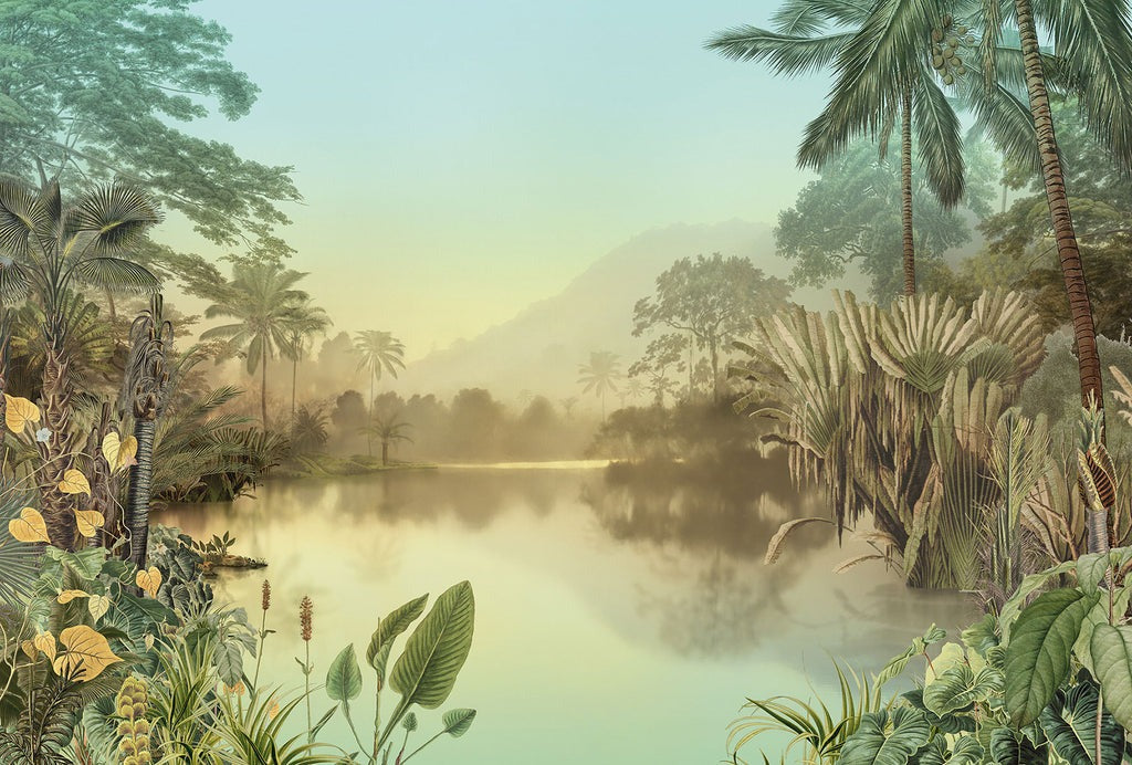 Tranquil Oasis - Custom Sized Wallpaper Mural (per m2)