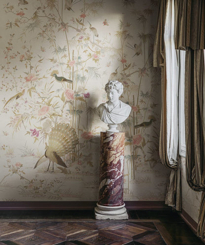 Garden of Serenity - Custom Sized Wallpaper Mural (per m2) - Eggshell