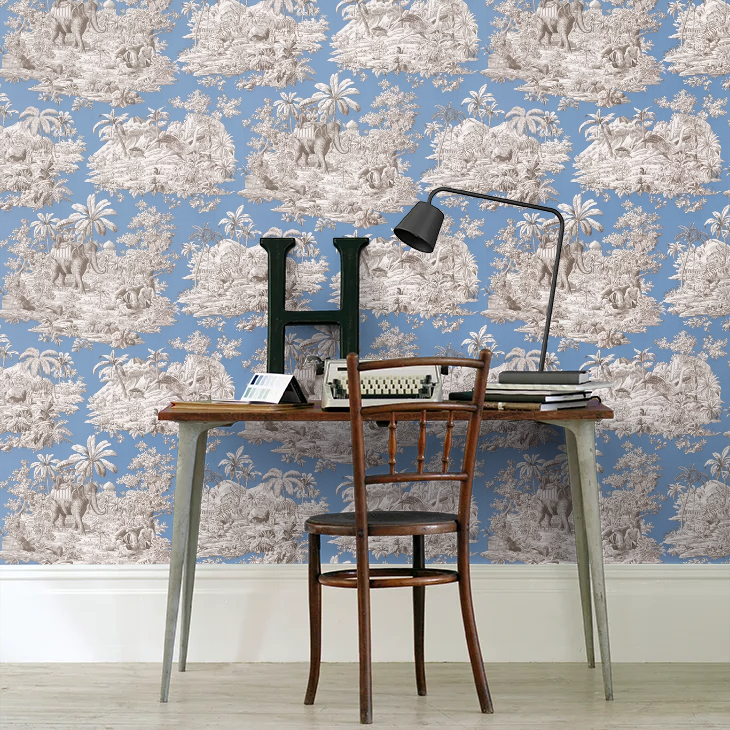 Mannel Canovas - Bengale Wallpaper - Bleu