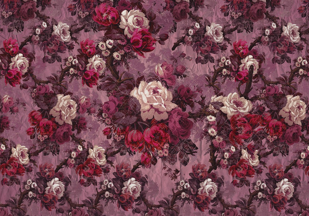 Rosette Reverie - Custom Sized Wallpaper Mural (per m2)