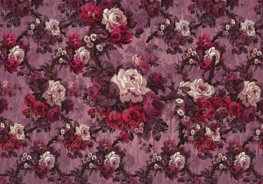 Rosette Reverie - Custom Sized Wallpaper Mural (per m2)