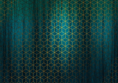 Mystique Vert - Green - Custom Sized Wallpaper Mural (per m2)