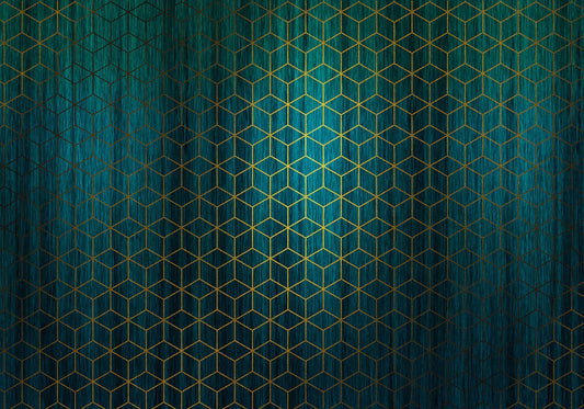 Mystique Vert - Green - Custom Sized Wallpaper Mural (per m2)