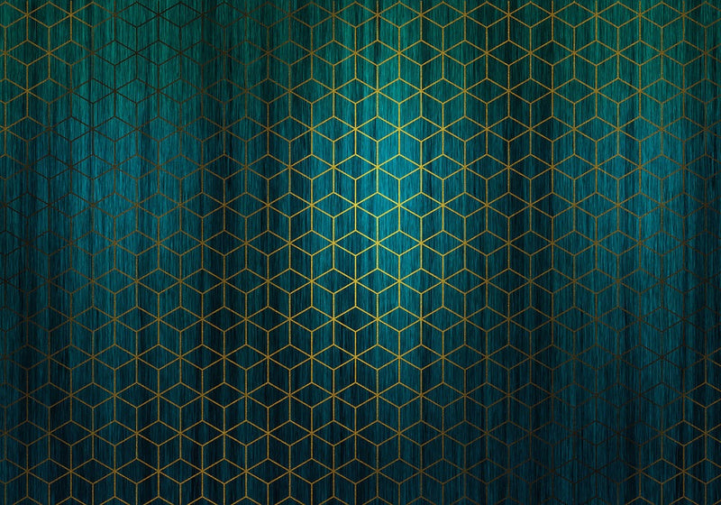 Mystique Vert - Green - Custom Sized Wallpaper Mural (per m2)
