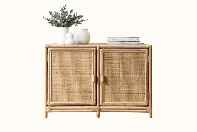 Biscayne Cane Buffet Cupboards - 2 Sizes