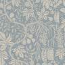 Fig Garden Wallpaper - Misty Blue