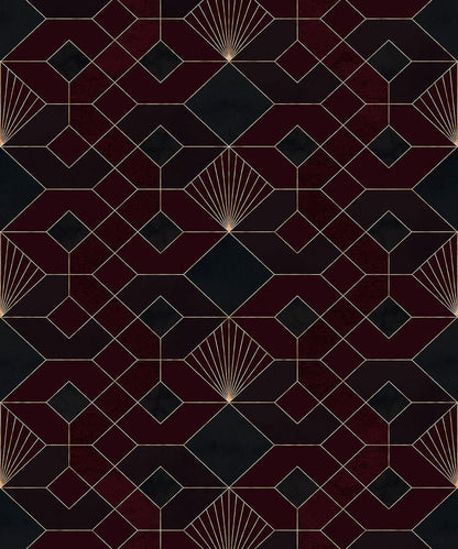 Deco Obsidian - Onyx - Custom Sized Wallpaper Mural (per m2)