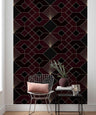 Deco Obsidian - Onyx - Custom Sized Wallpaper Mural (per m2)