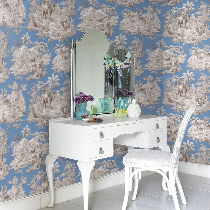 Mannel Canovas - Bengale Wallpaper - Bleu