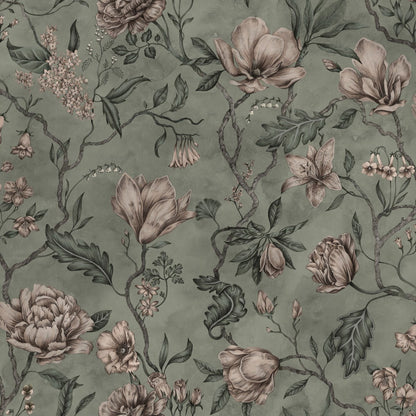 Belinda Mural Wallpaper - Garden Green