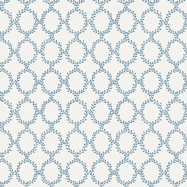 Sample - Wilma Wallpaper - White Blue