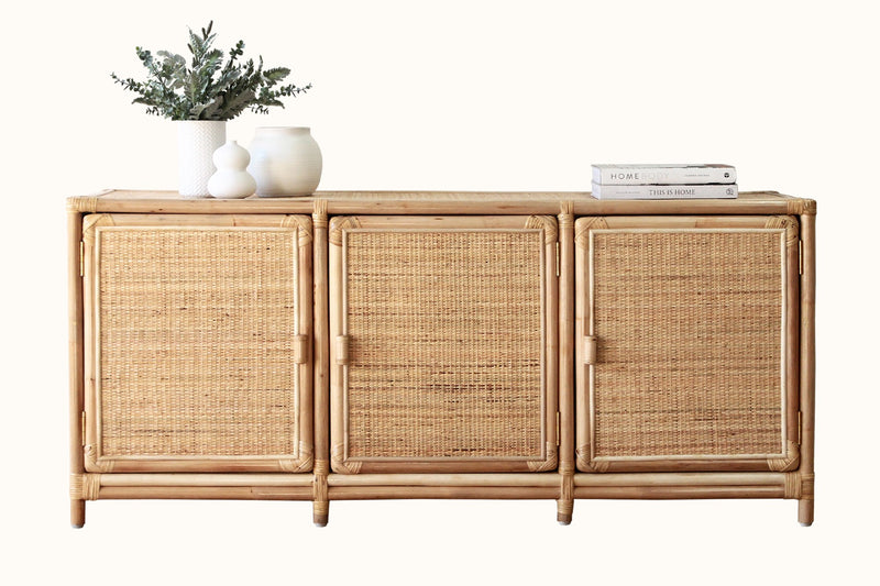 Biscayne Cane Buffet Cupboards - 2 Sizes