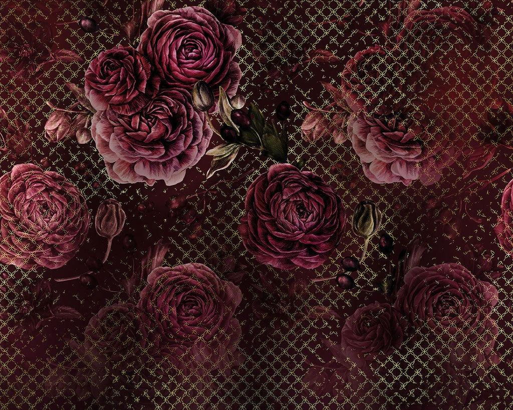 Rouge Intense Mural Wallpaper