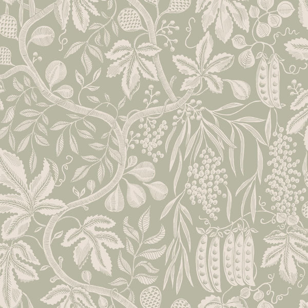 Sample - Fig Garden Wallpaper - Garden Green