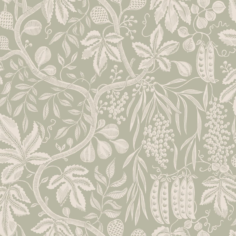 Sample - Fig Garden Wallpaper - Garden Green