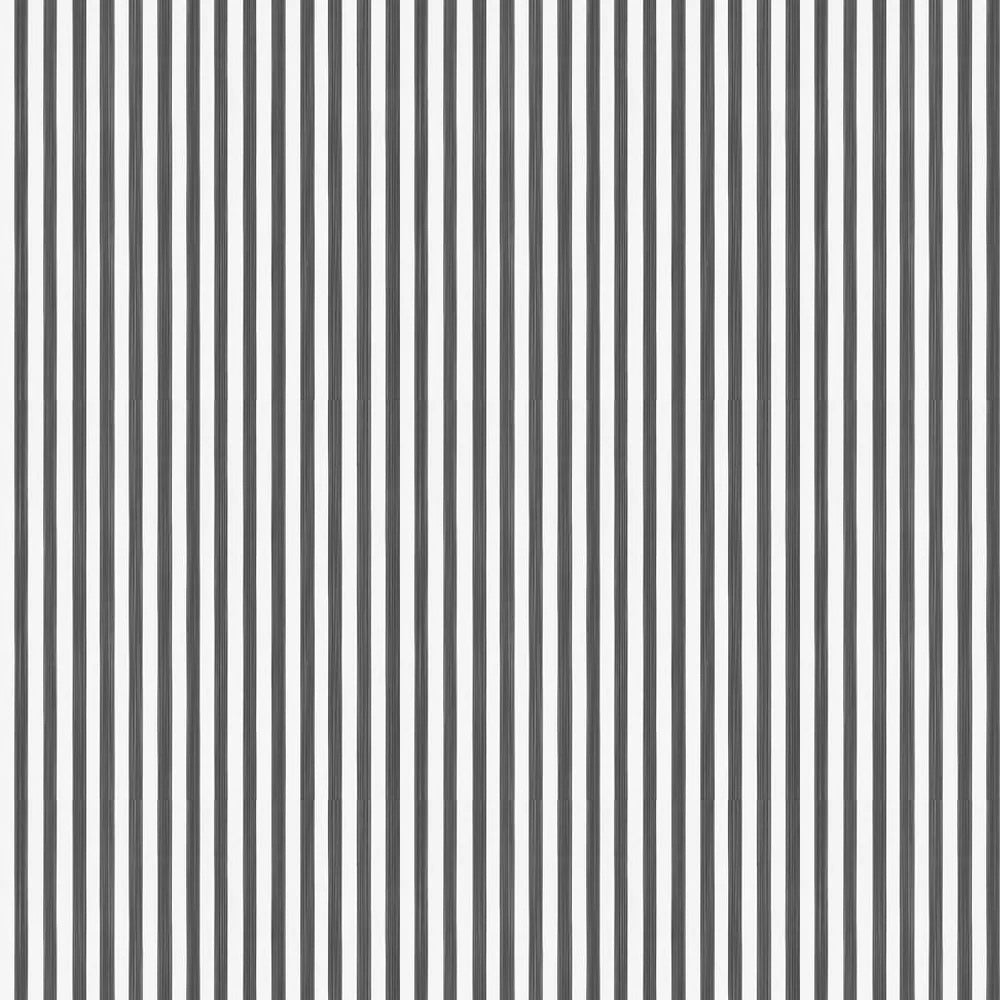 Sample - Closet Stripes Wallpaper - Black & Off White