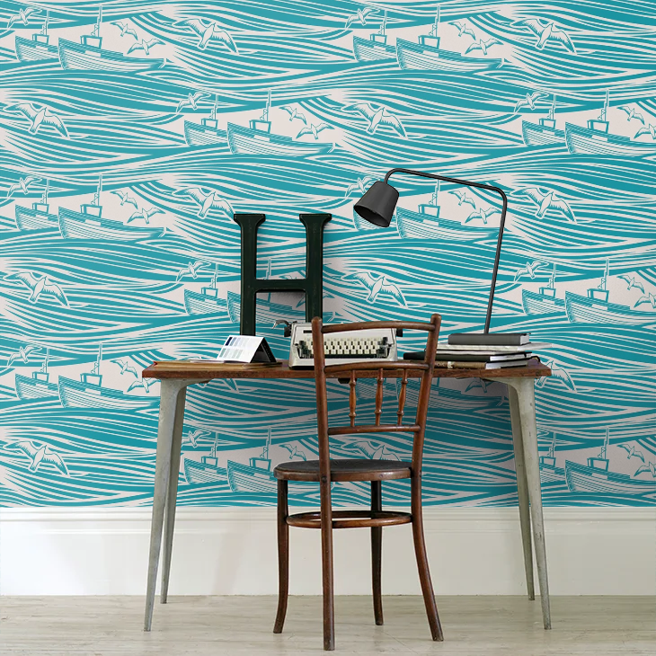 Whitby Boat Wallpaper - Lido