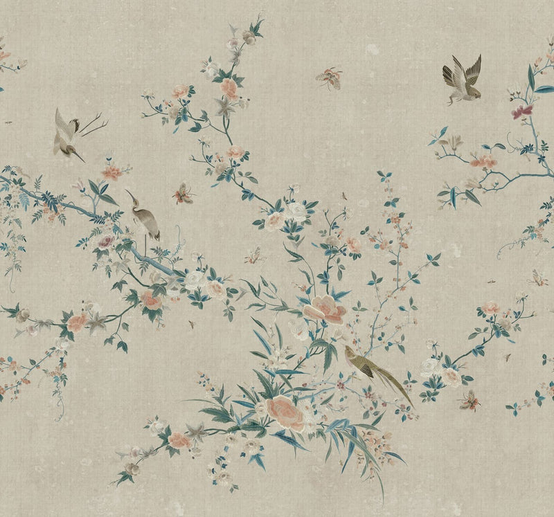Whispering Blooms Wallpaper Mural {per m2}