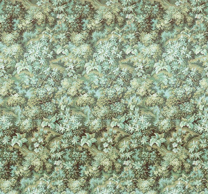 Verdant Grove - Green - Custom Sized Wallpaper Mural (per m2)