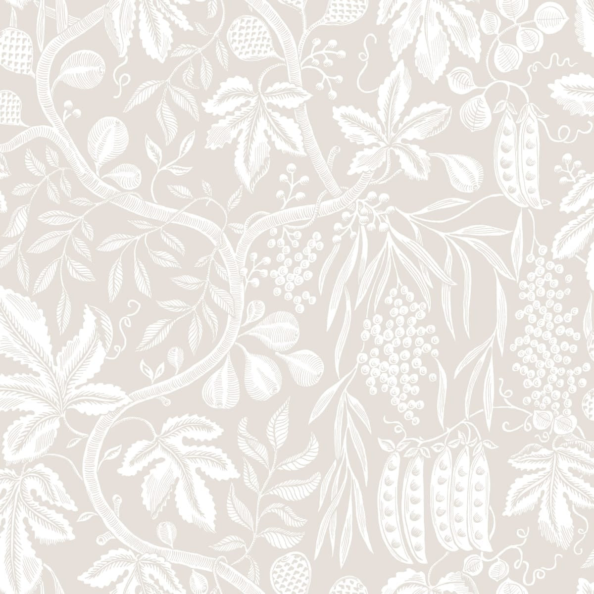 Fig Garden Wallpaper - Misty Blue