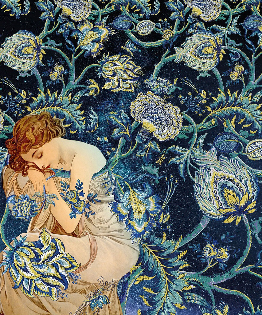 Sample – Femme d'Or - Custom Sized Wallpaper Mural (per m2)