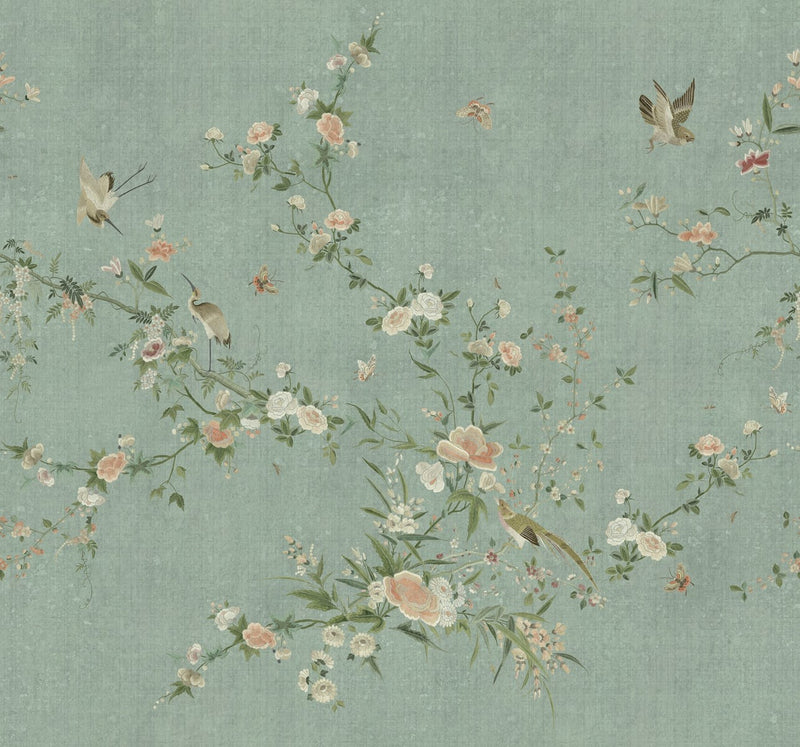 Whispering Blooms Wallpaper Mural {per m2}