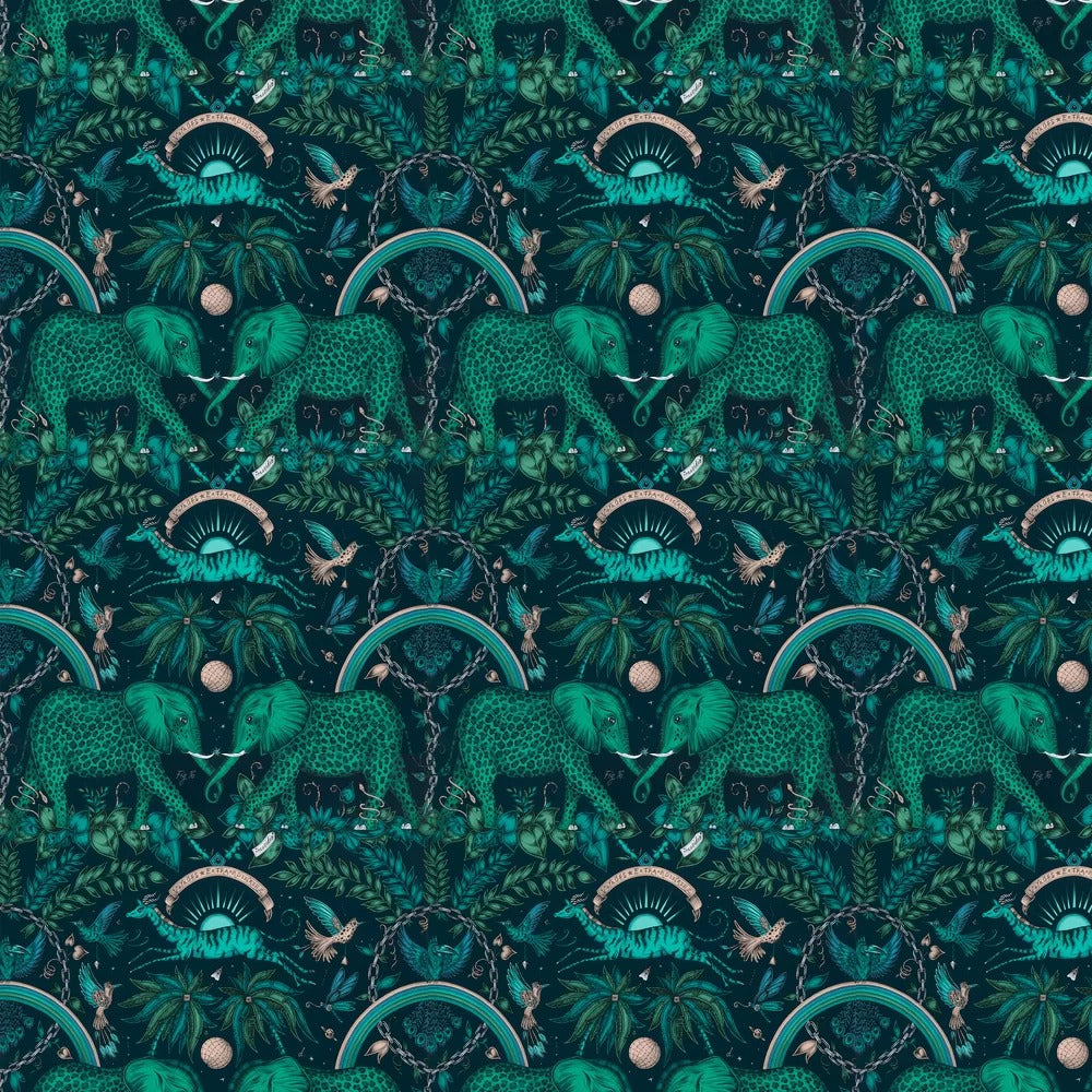 Zambezi Wallpaper - Teal