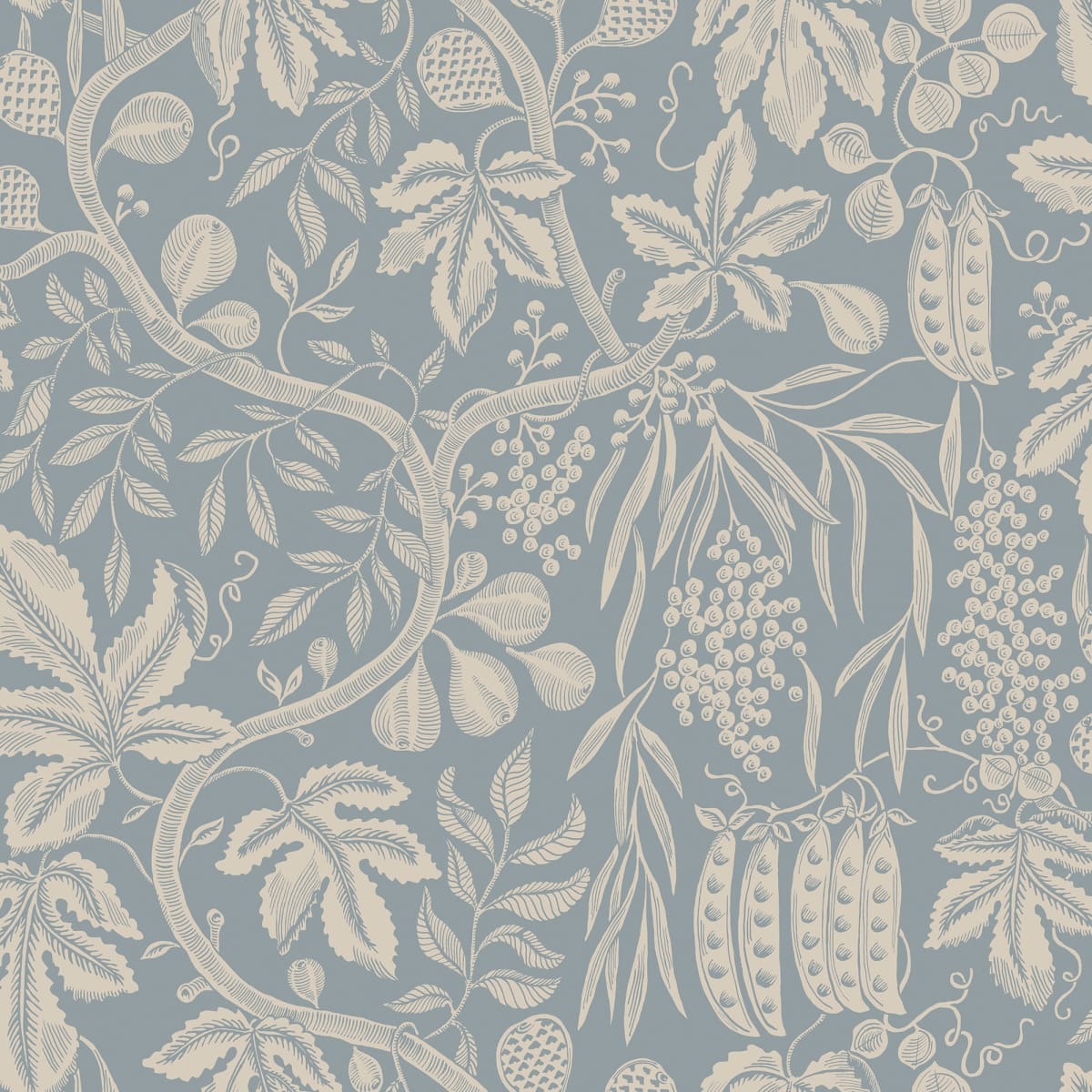 Fig Garden Wallpaper - Charcoal