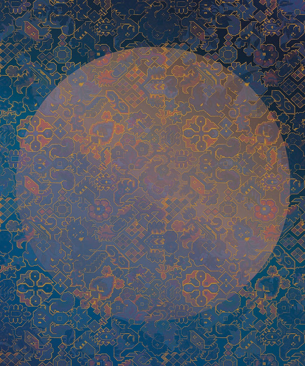 Sample – La Lune - Custom Sized Wallpaper Mural (per m2)