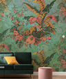Jungle Majesty - Green - Custom Sized Wallpaper Mural (per m2)