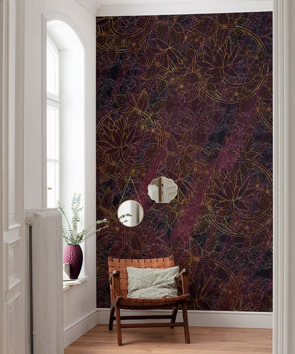 Midnight Ember - Custom Sized Wallpaper Mural (per m2)