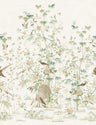 Garden of Serenity - Custom Sized Wallpaper Mural (per m2) - Light Grey