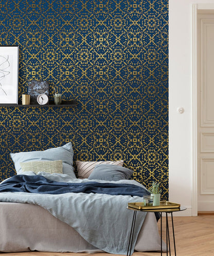 Gilded Tapestry - Custom Sized Wallpaper Mural (per m2)