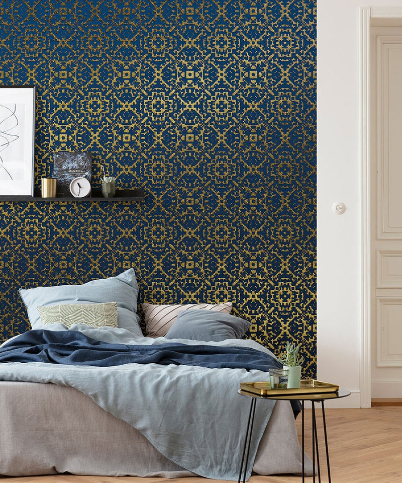 Gilded Tapestry - Custom Sized Wallpaper Mural (per m2)