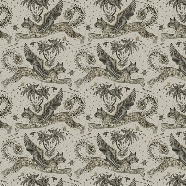 Sample - Lynx by Emma Shipley Wallpaper - Gilver