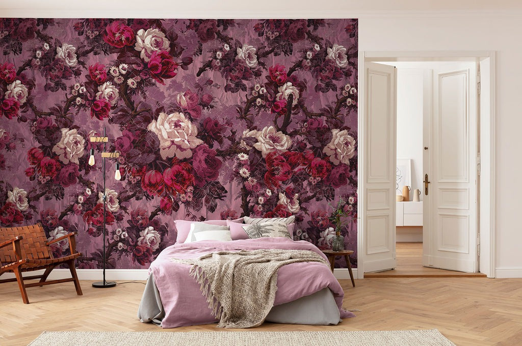 Sample – Rosette Reverie - Custom Sized Wallpaper Mural (per m2)