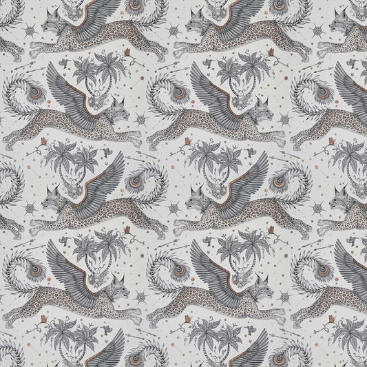 Lynx by Emma Shipley Wallpaper - Nude