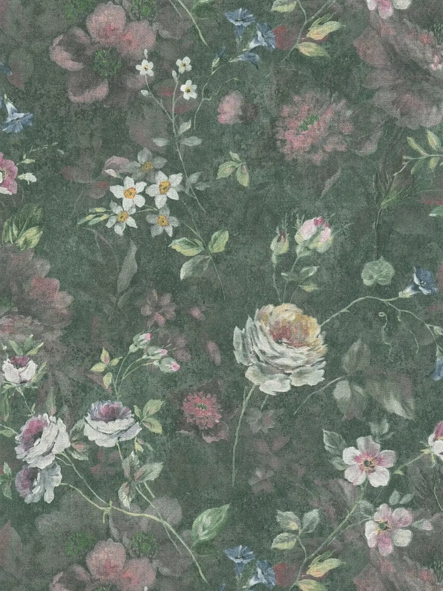 Secret Garden - Floral Wallpaper - Green