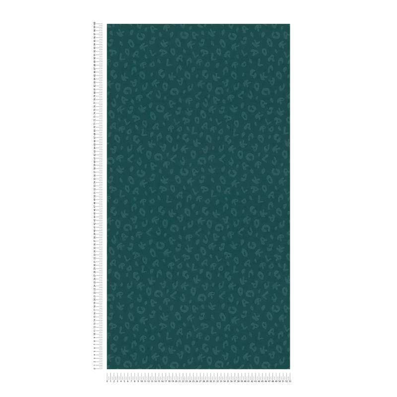 Leopard - Karl Lagerfeld Wallpaper - Teal