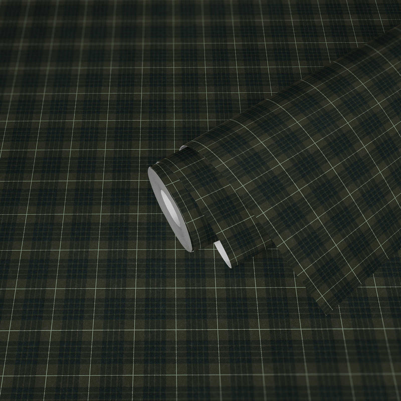 Tartan The Wallpaper - Khaki