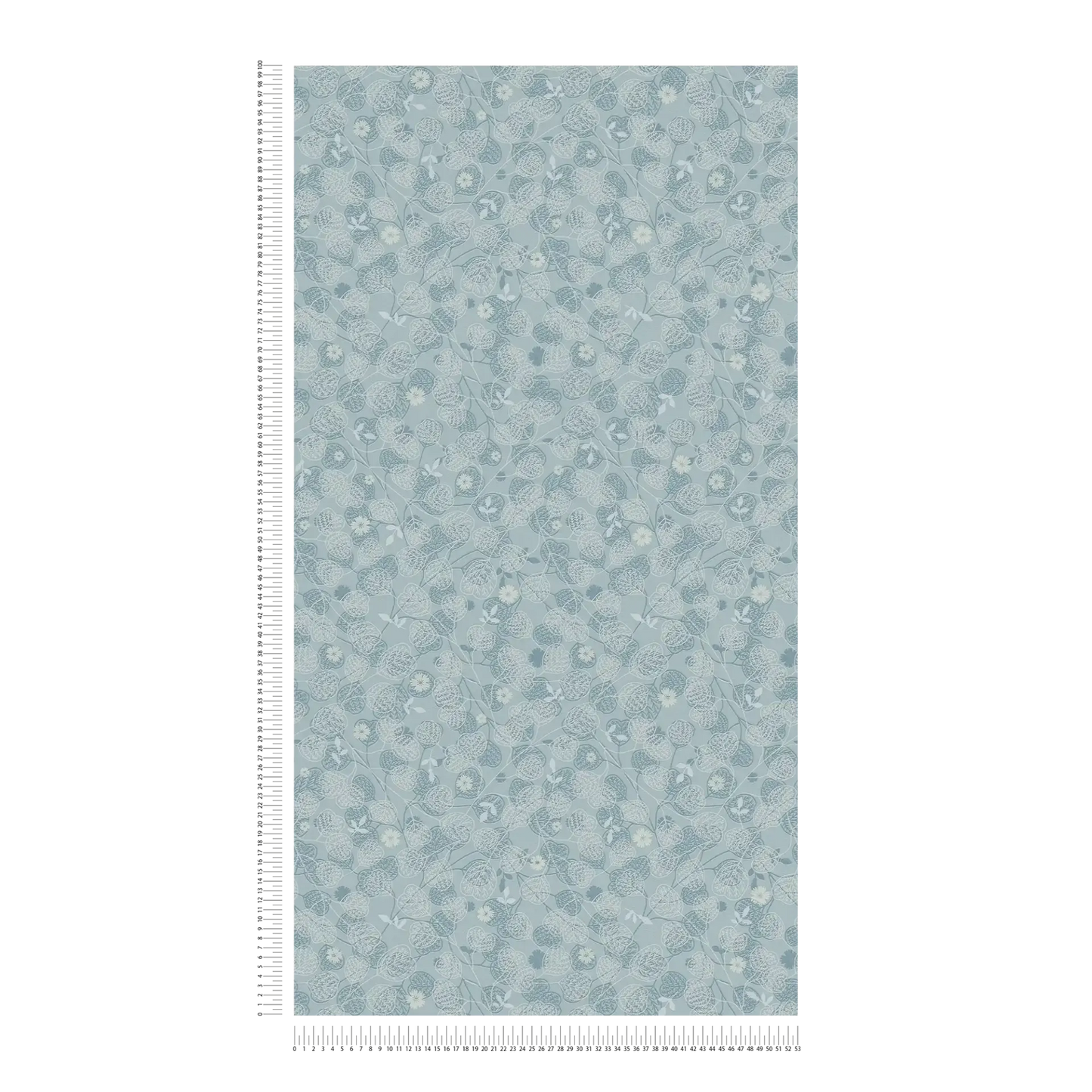 Leafy Heart - Wallpaper - Blue