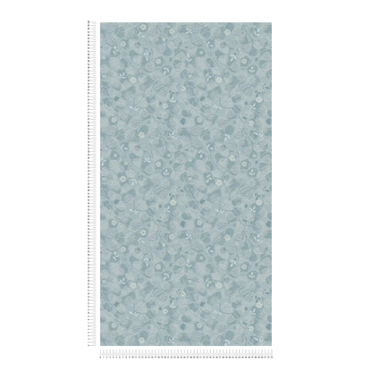 Leafy Heart - Wallpaper - Blue