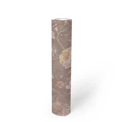 Secret Garden - Floral Wallpaper - Brown