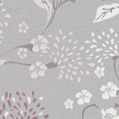 Bloom Wallpaper - House of Turnowsky - Grey/White