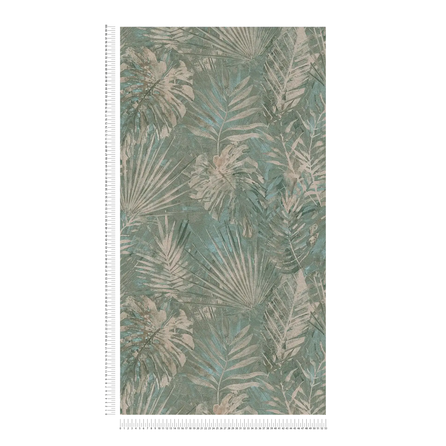 Forest Frame - Leaves Wallpaper - Jade Moss