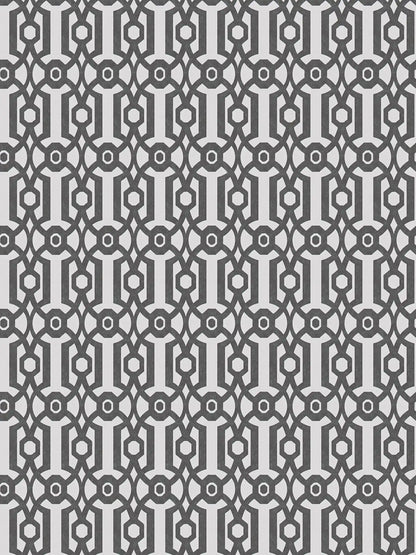 Baroque Pattern Wallpaper - Charcoal