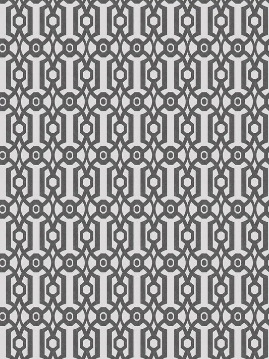 Baroque Pattern Wallpaper - Charcoal